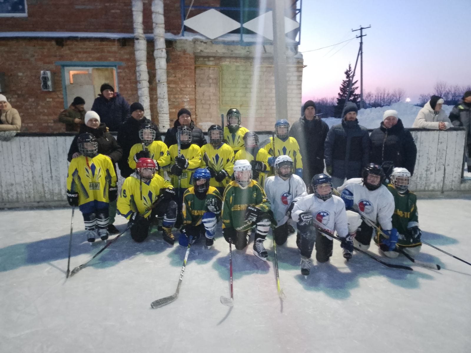 Встреча по хоккею.